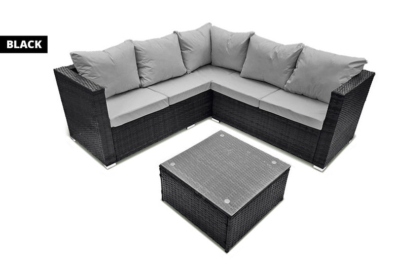 5-Seater Temple Rattan Corner Sofa Set