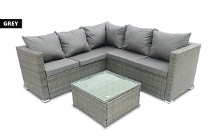 5-Seater Temple Rattan Corner Sofa Set