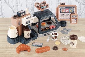 Kids 3-in-1 Toy Coffee Machine Barista Set!