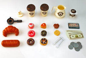 Kids 3-in-1 Toy Coffee Machine Barista Set!