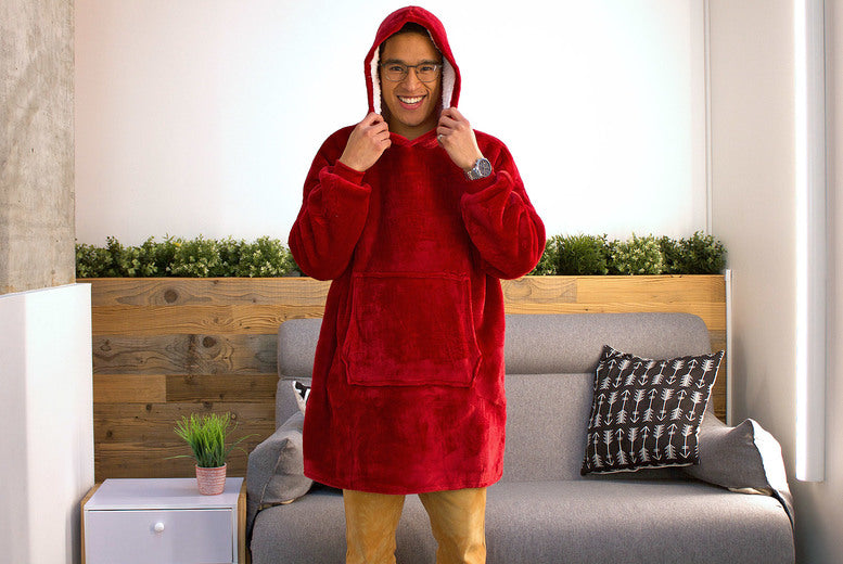 Thick Super Soft Sherpa Lined Hoodie Blanket - 4 Colours!