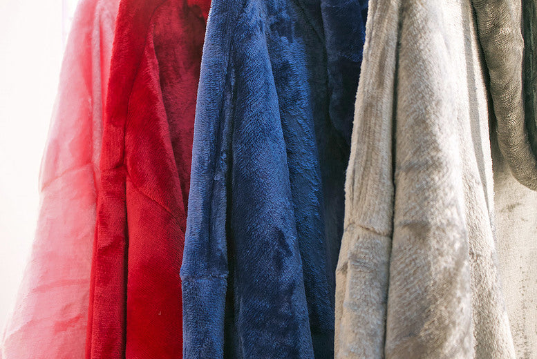 Thick Super Soft Sherpa Lined Hoodie Blanket - 4 Colours!